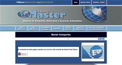 Desktop Screenshot of masterautopartes.com
