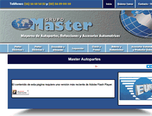 Tablet Screenshot of masterautopartes.com